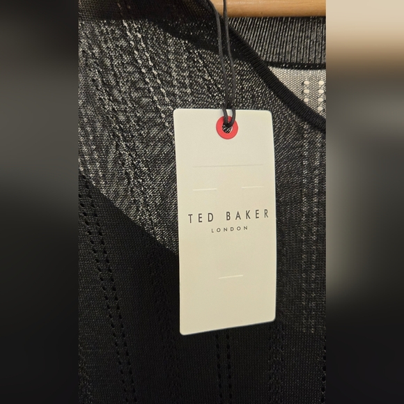 NWT Ted Baker Black Knit Dress - Picture 6 of 8